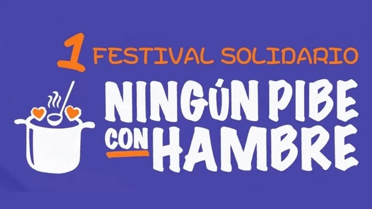 Festival solidario “Ningún pibe con hambre” en Pueblo Viejo
