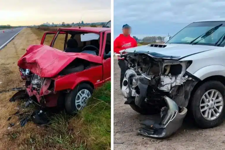 La niebla y una maniobra fatal: fuerte choque frontal en Ruta 18