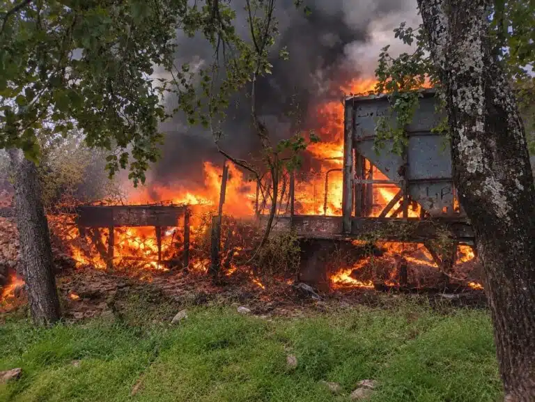 Incendio en la Estación Central de Concordia: un vagón quedó destruido